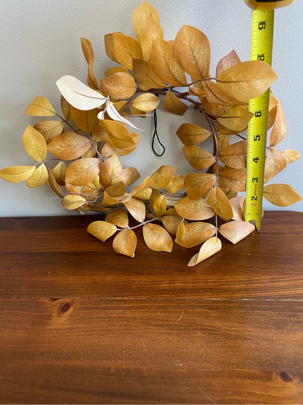 Hearth & Hand Golden Eucalyptus Small Leaf Wreath